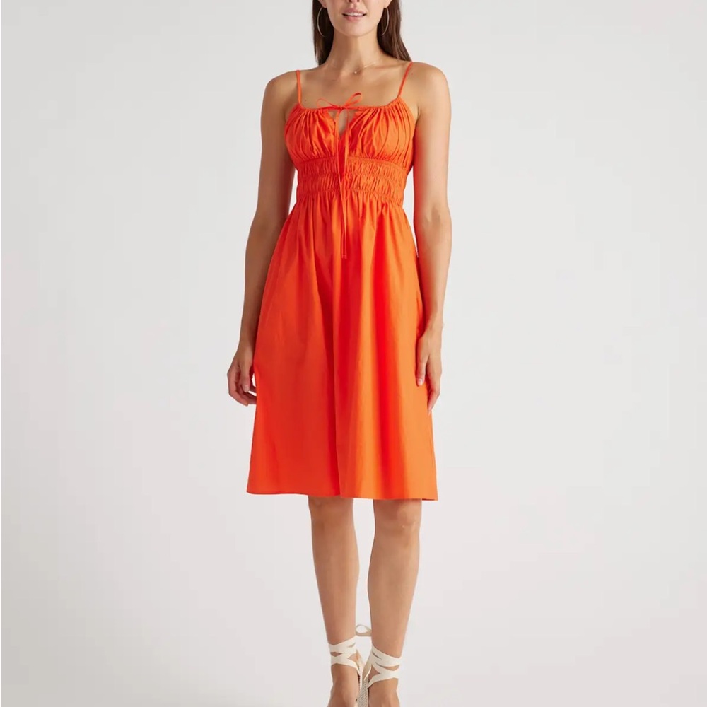 Vermillion Spaghetti-Strap Sundress